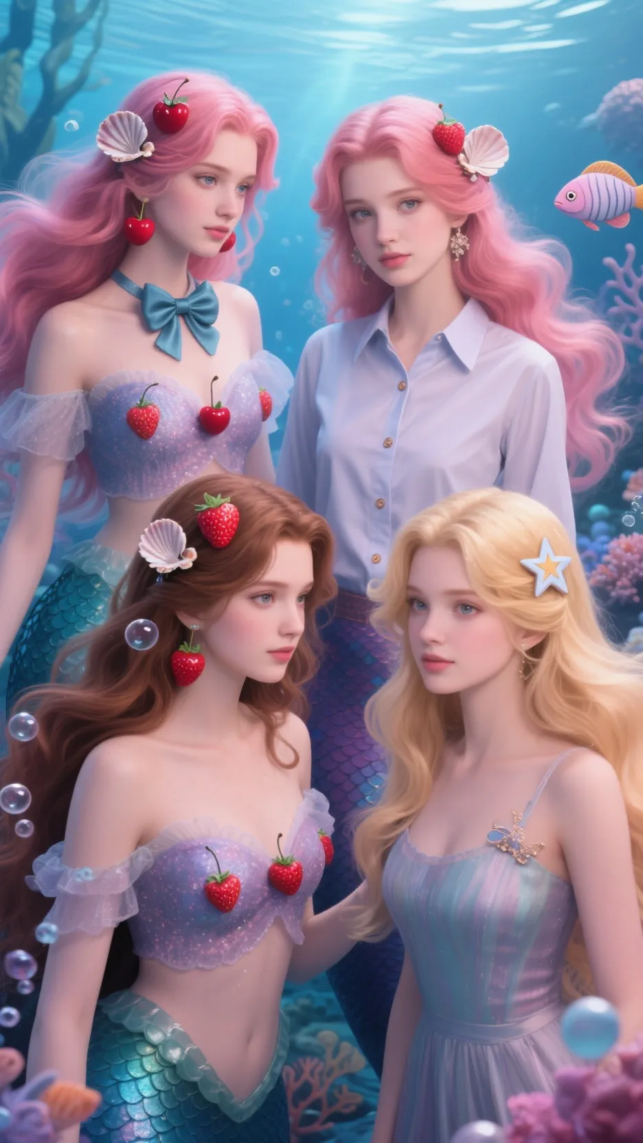 ai character: 2 wives and gfs background