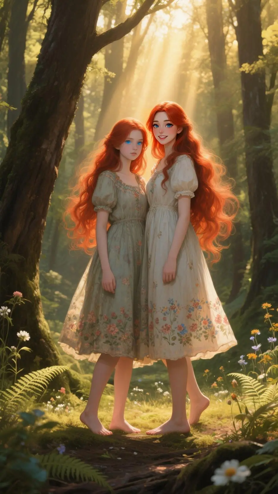 ai character: May and Eve background