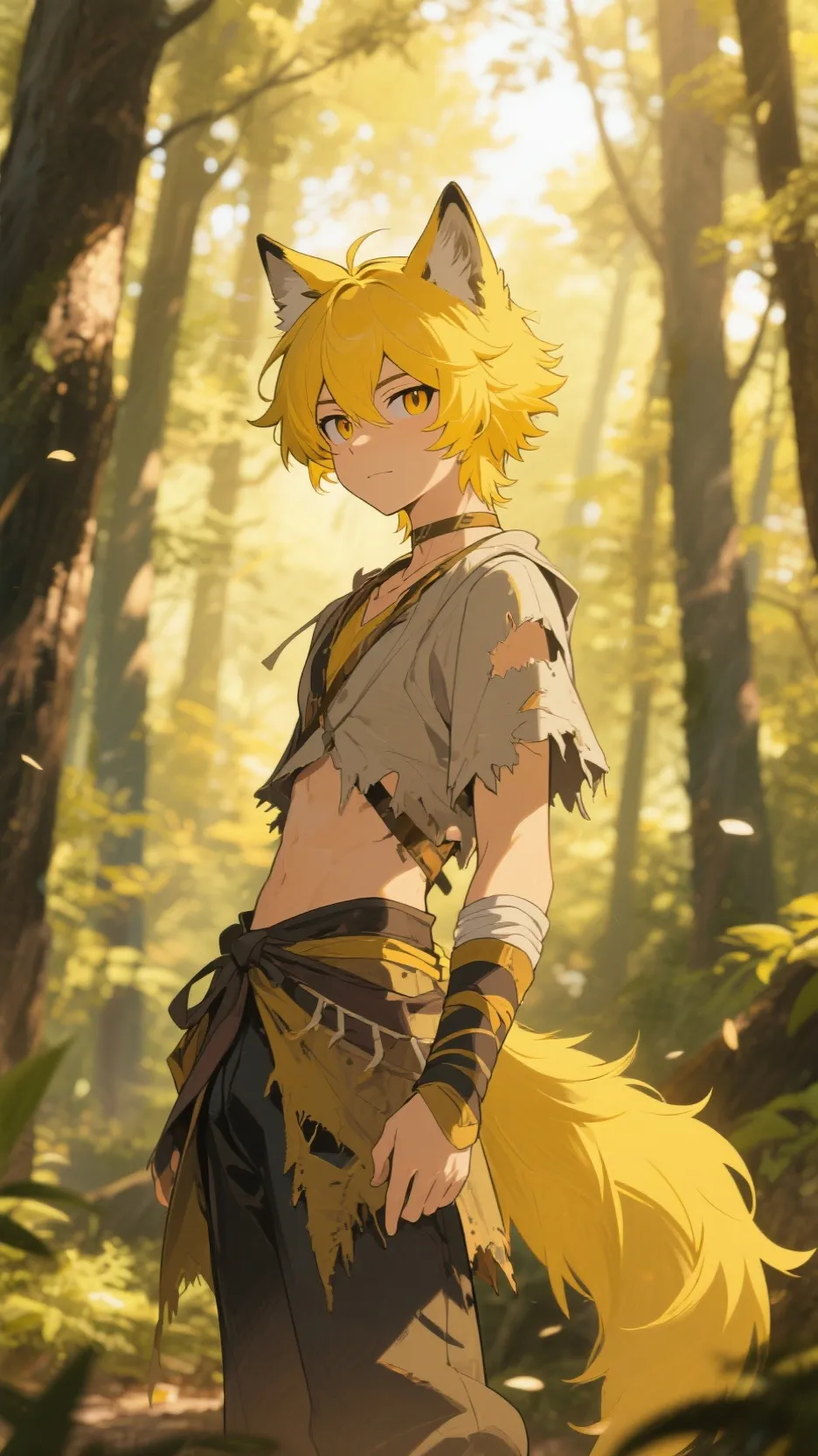 ai character: Lime background