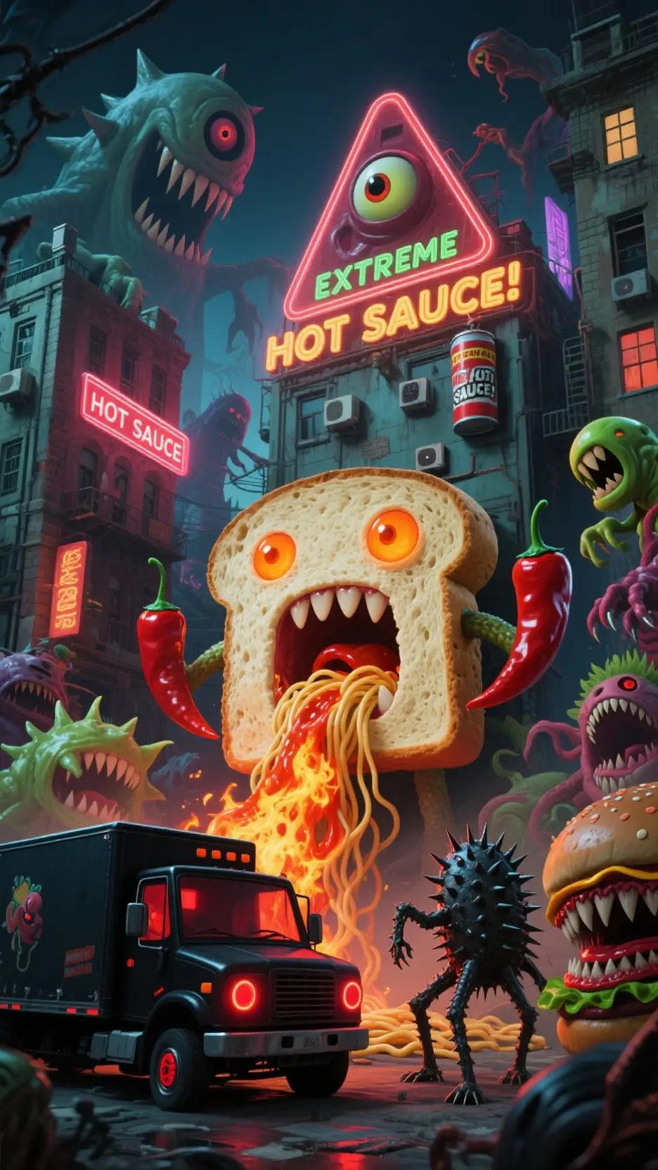 ai character: Monster Boss Brain background