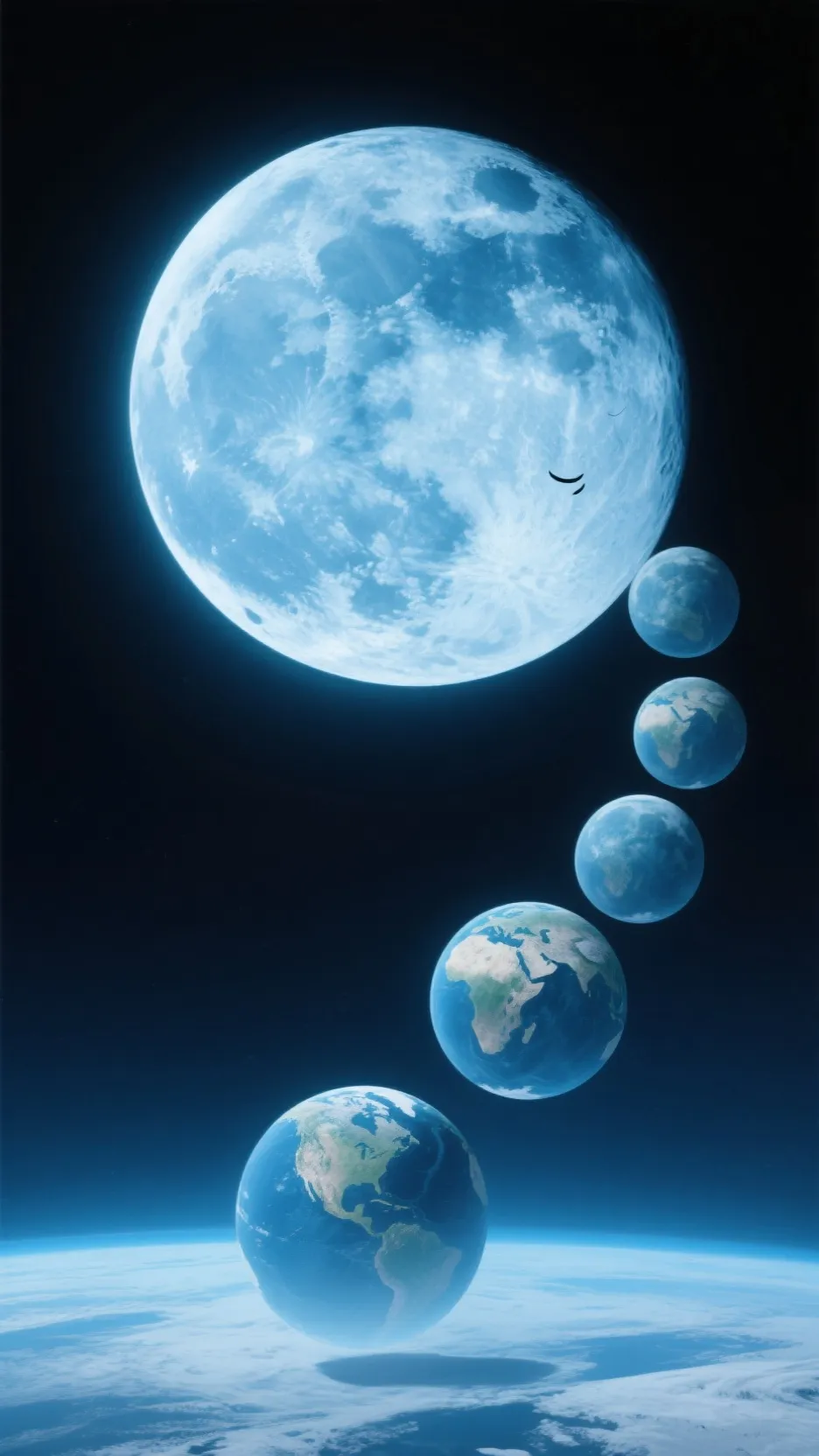 ai character: Moon wakes up 6 background