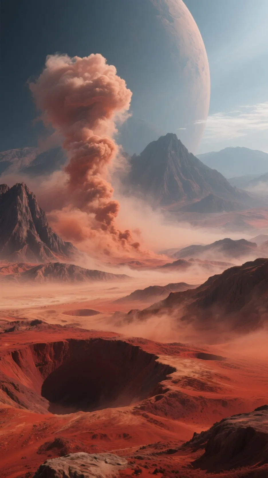 ai character: Moon wakes up 7 background