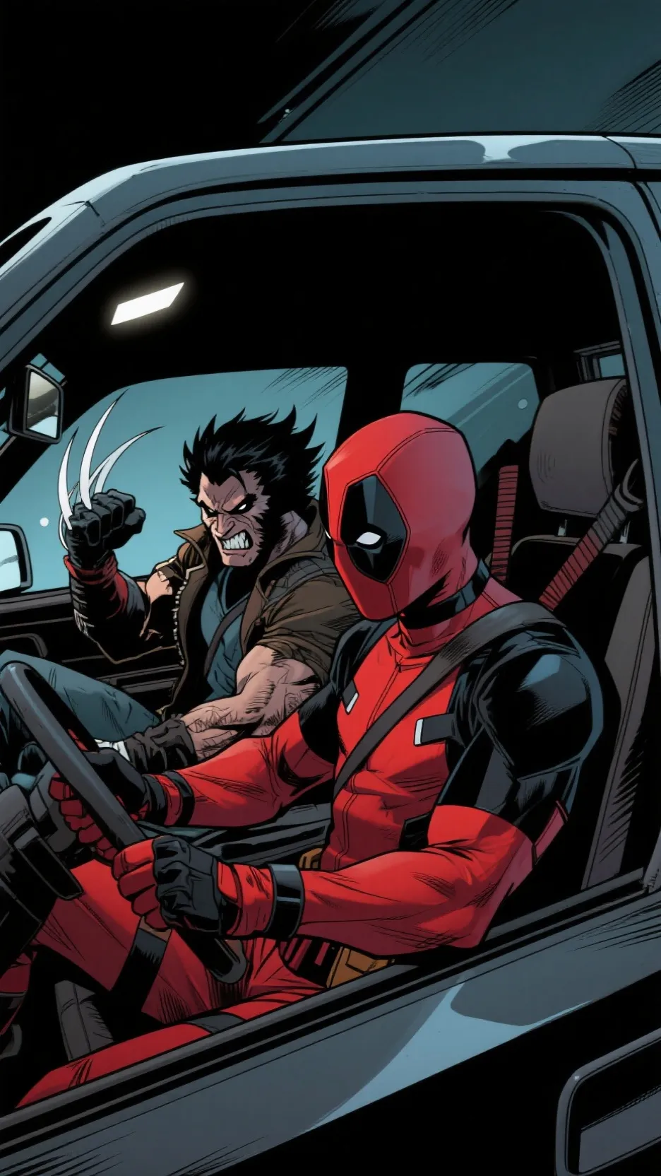 ai character: Wade, Logan/you background