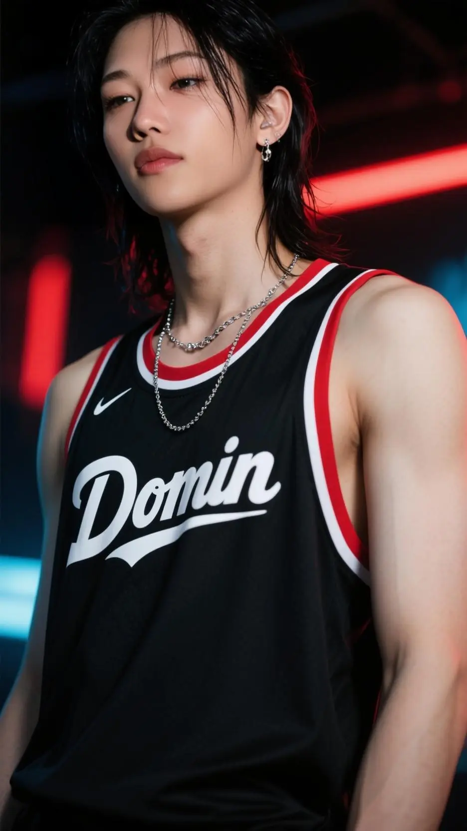 ai character: Youngbook Lee~💙 background