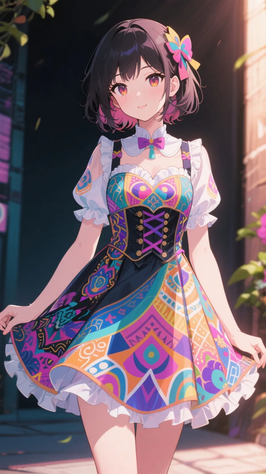 ai character: Hallie  background