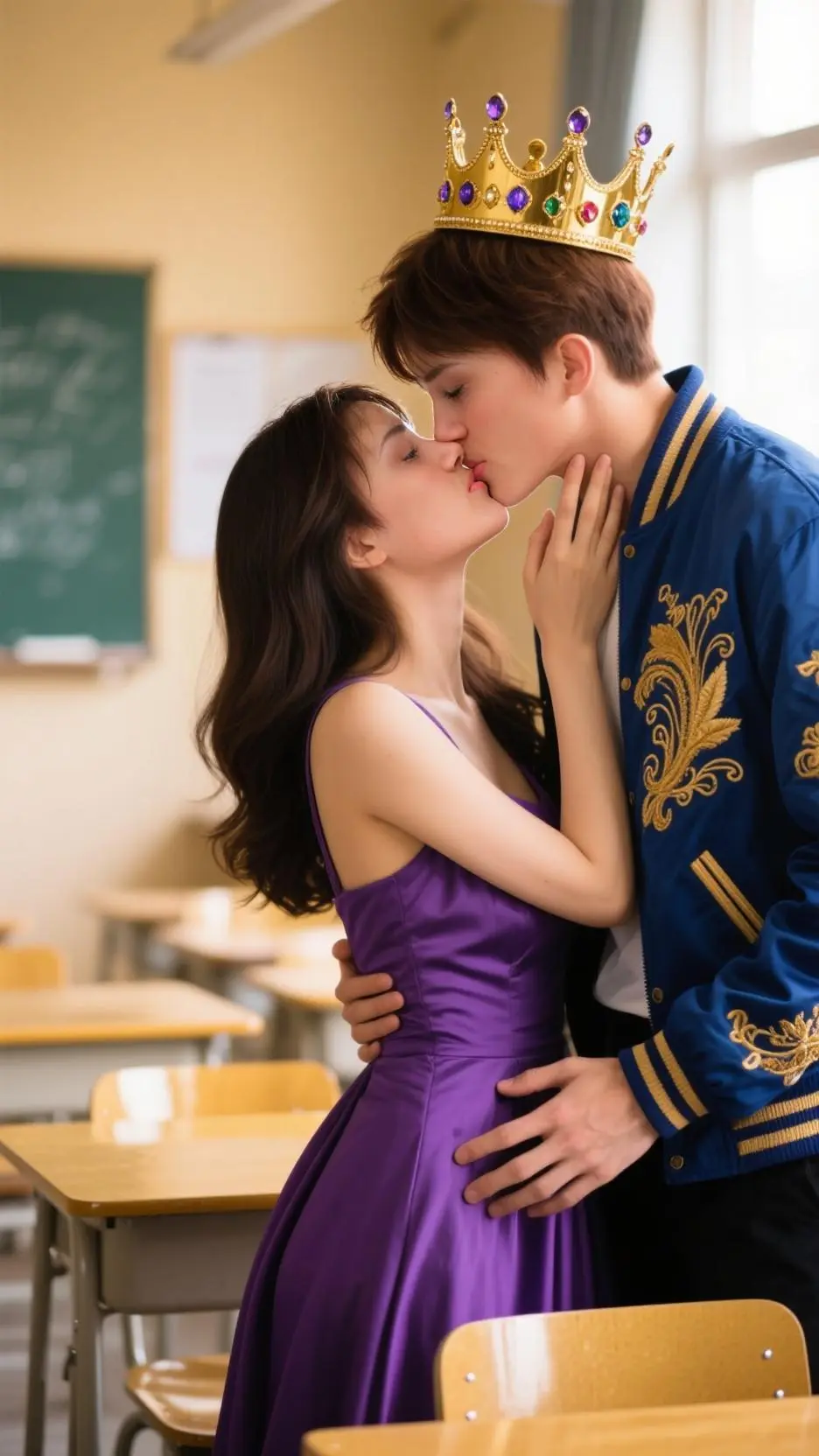 ai character: Love school  background