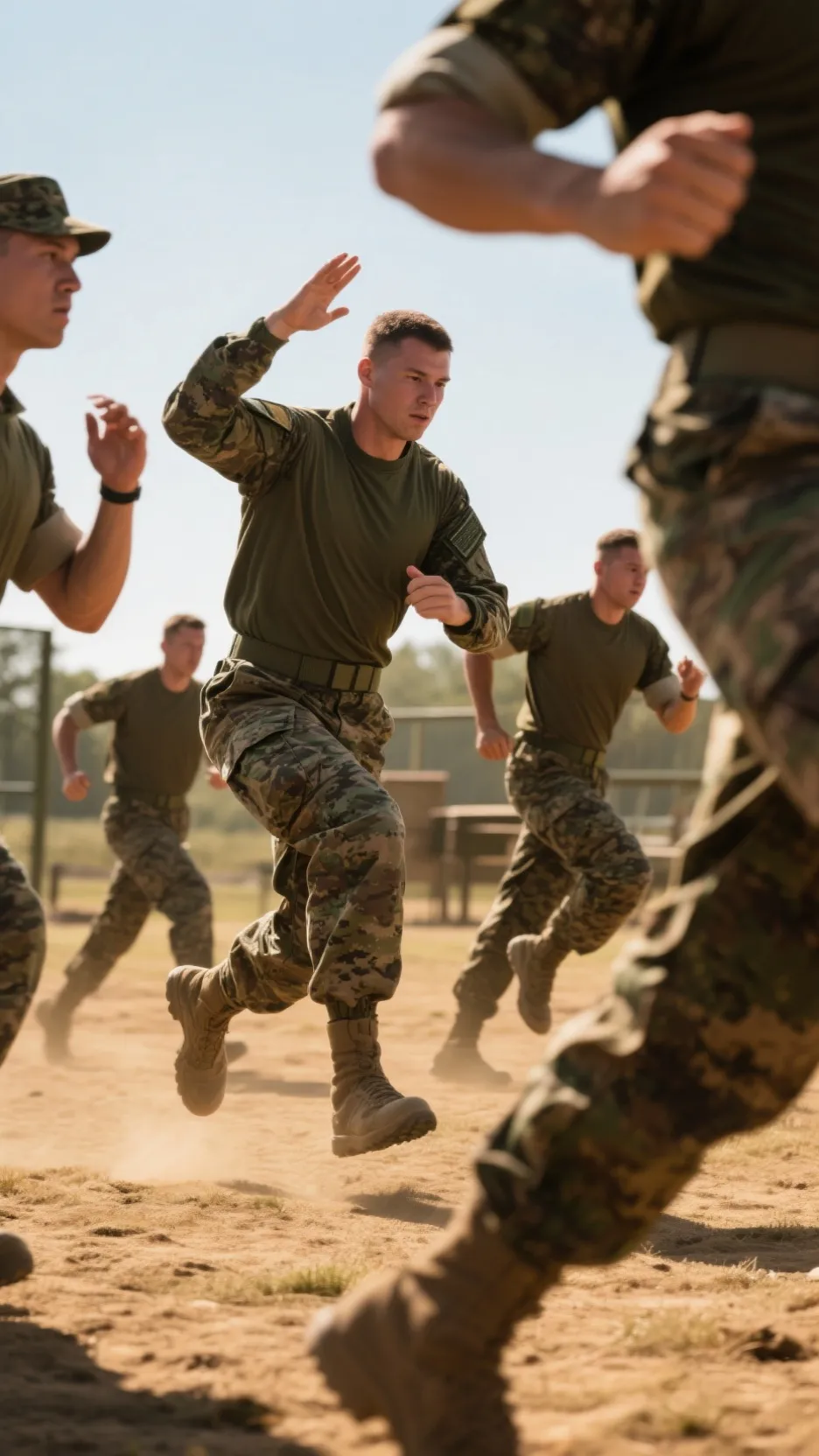 ai character: Boot camp  background