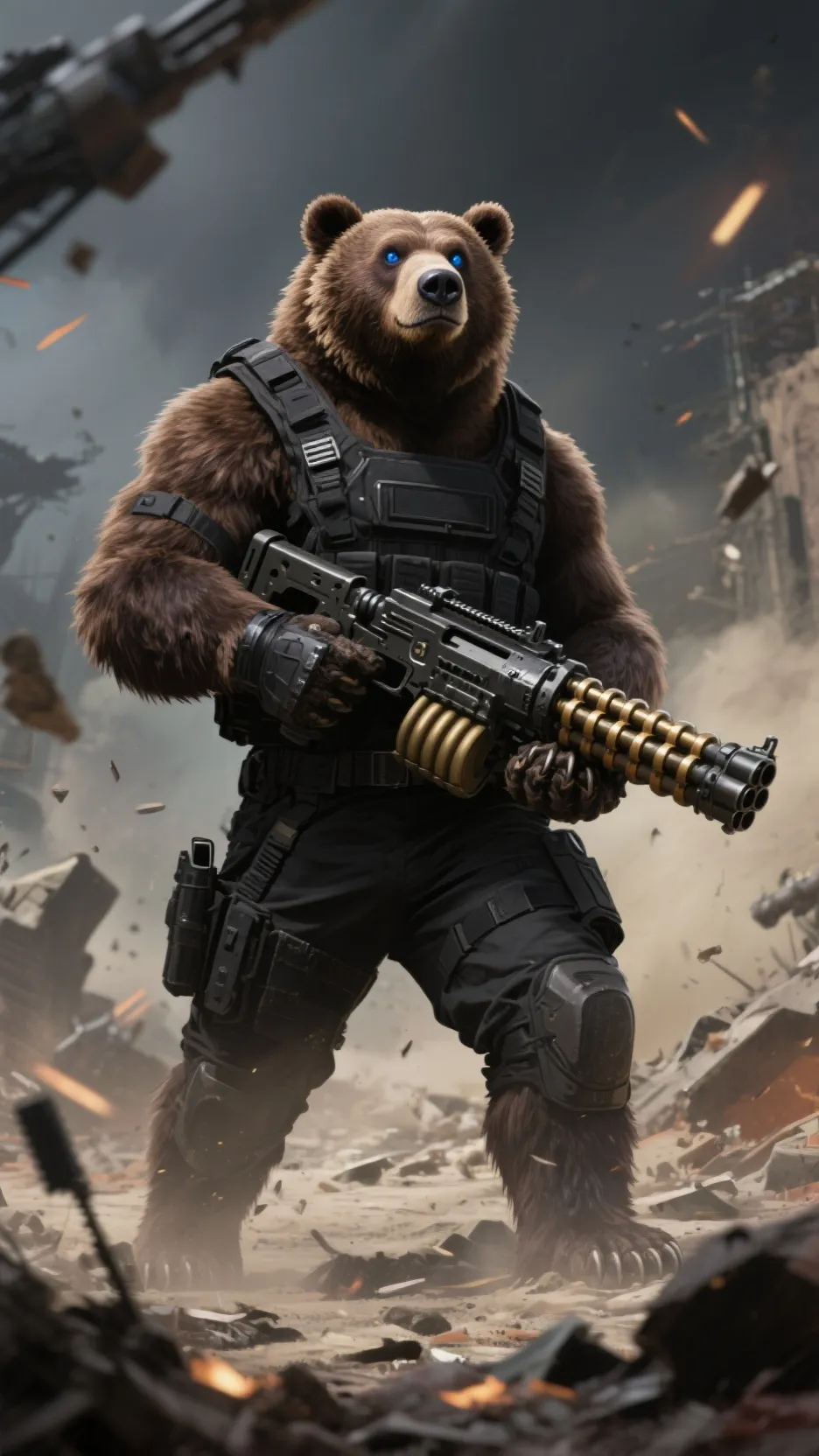 ai character: Bear background