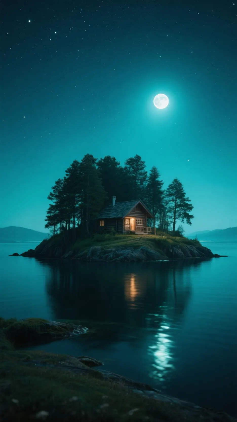 ai character: Island background