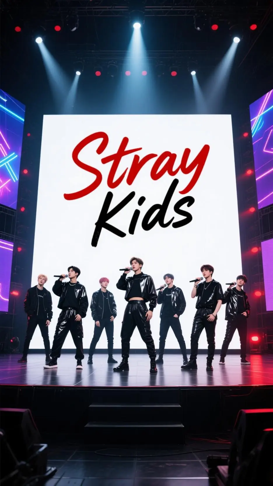 ai character: 스트레이 키즈  background