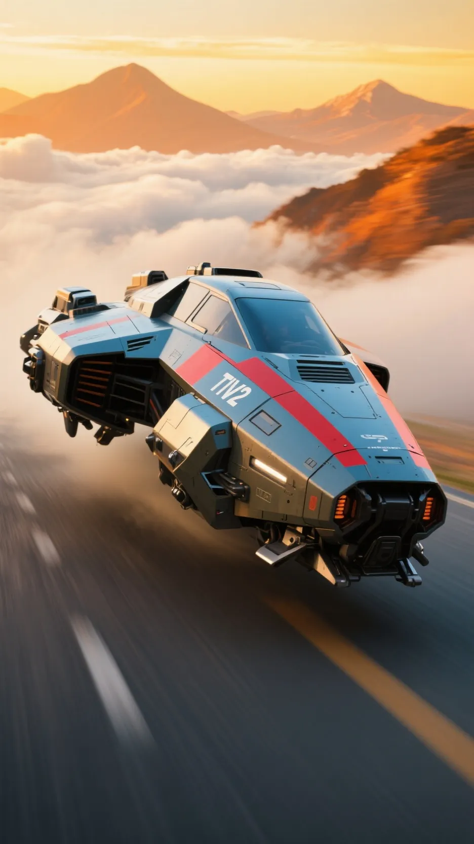 ai character: 600 mph tornado background