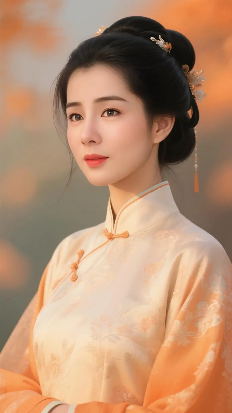 ai character: 花织 (Hanami) background