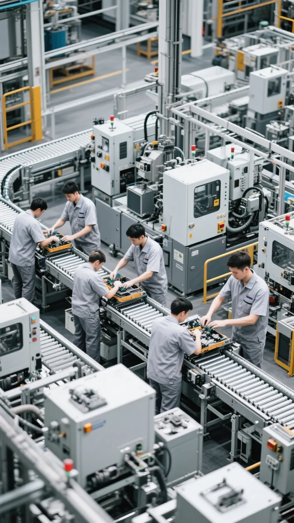 ai character: factory  background