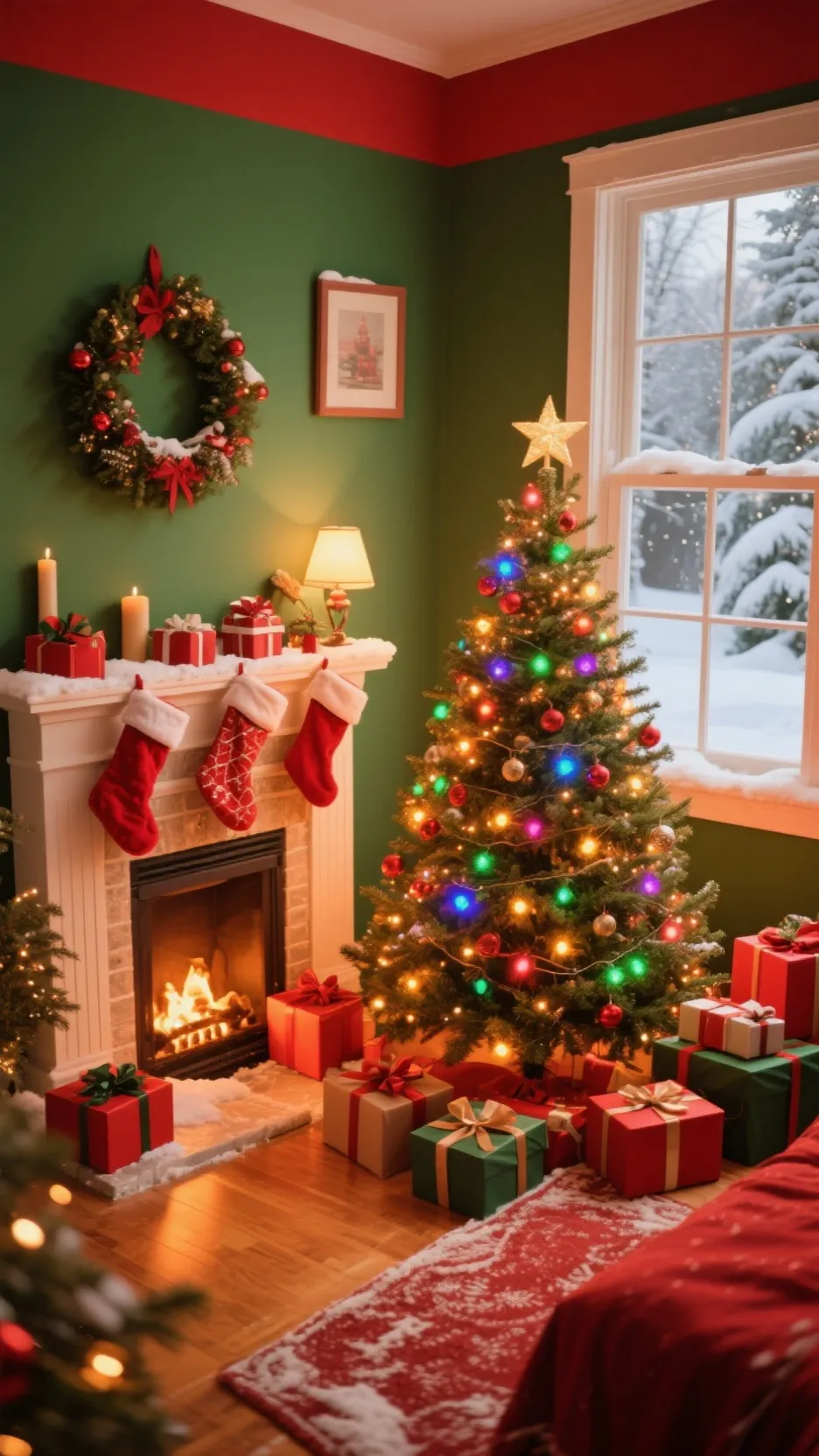 ai character: country balls Xmas background