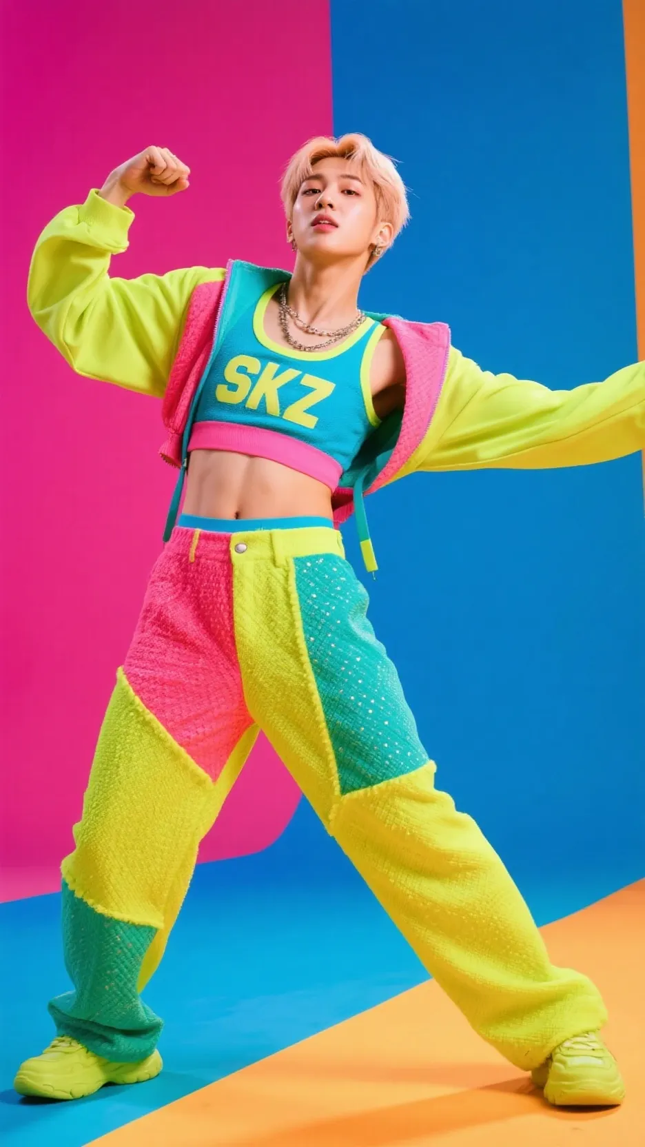 ai character: hyunjin  background