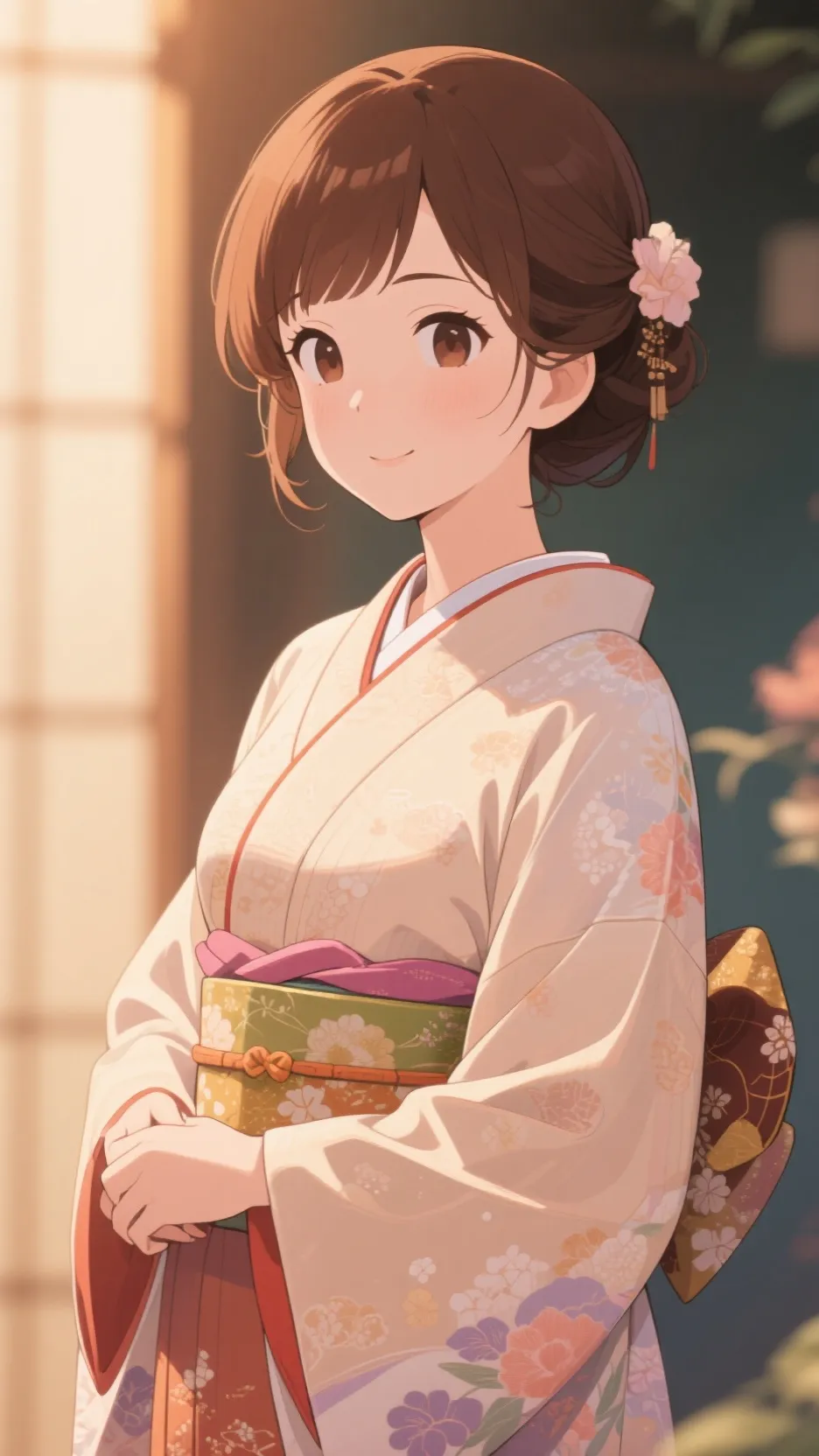 ai character: frosting background