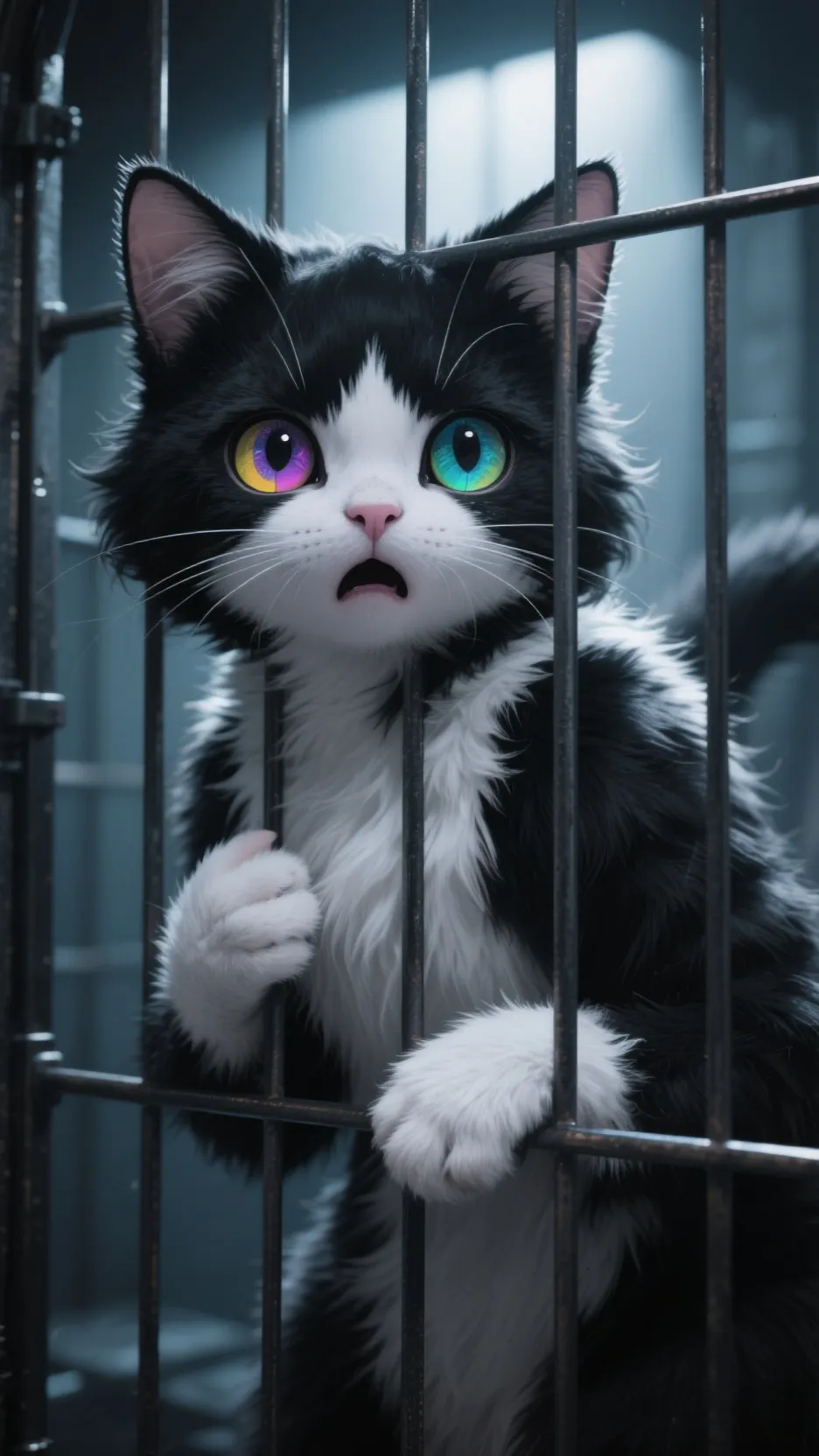 ai character: Miss Kitty  background