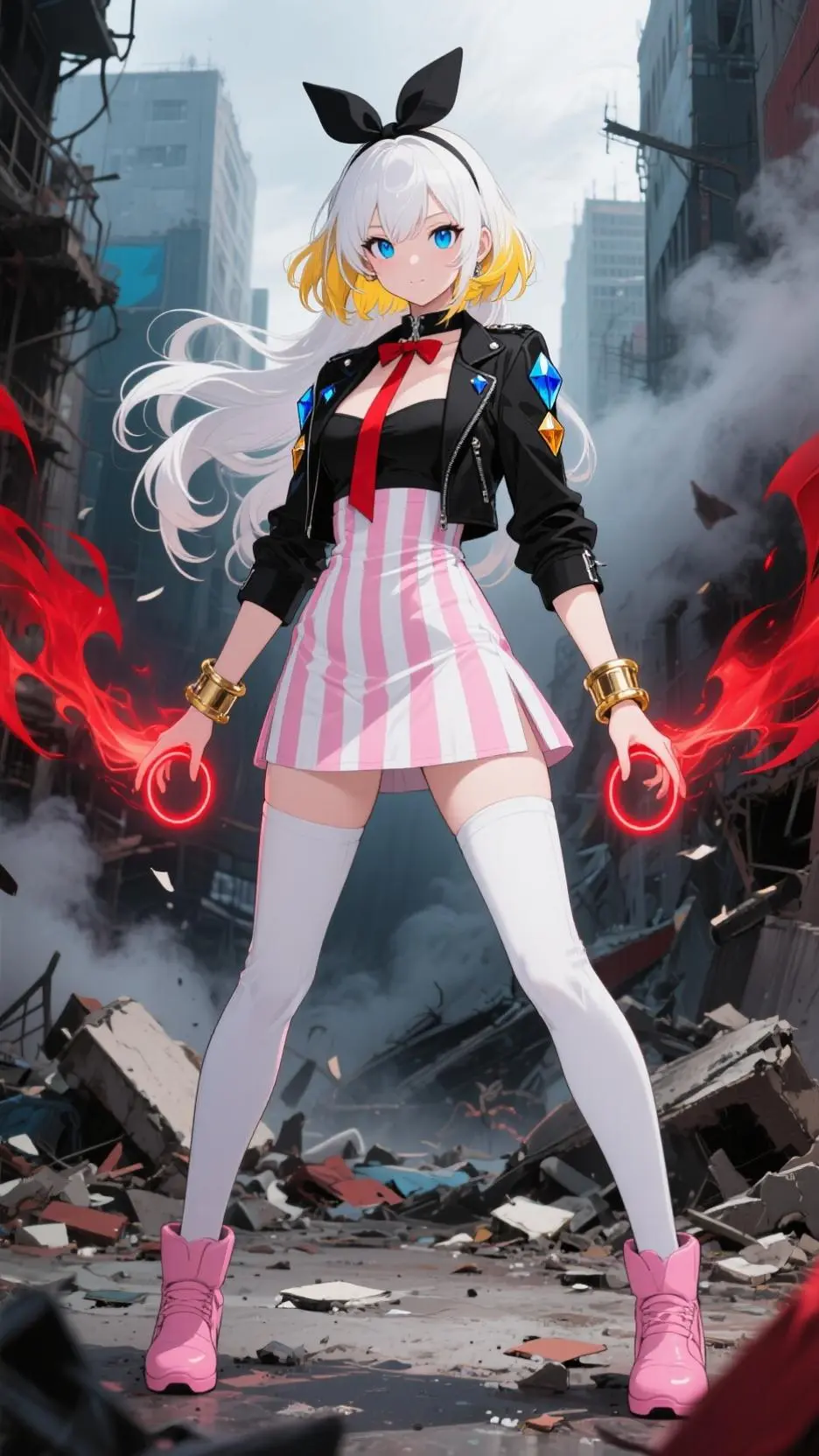 ai character: spooky Lily  background