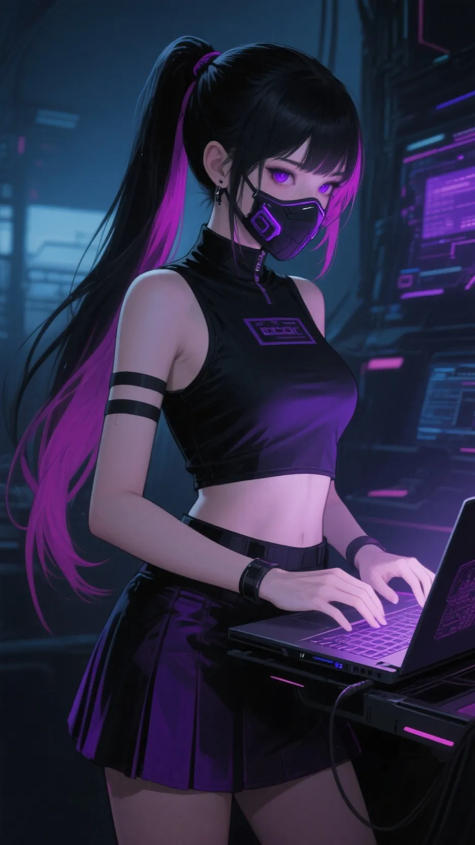 ai character: Luna background