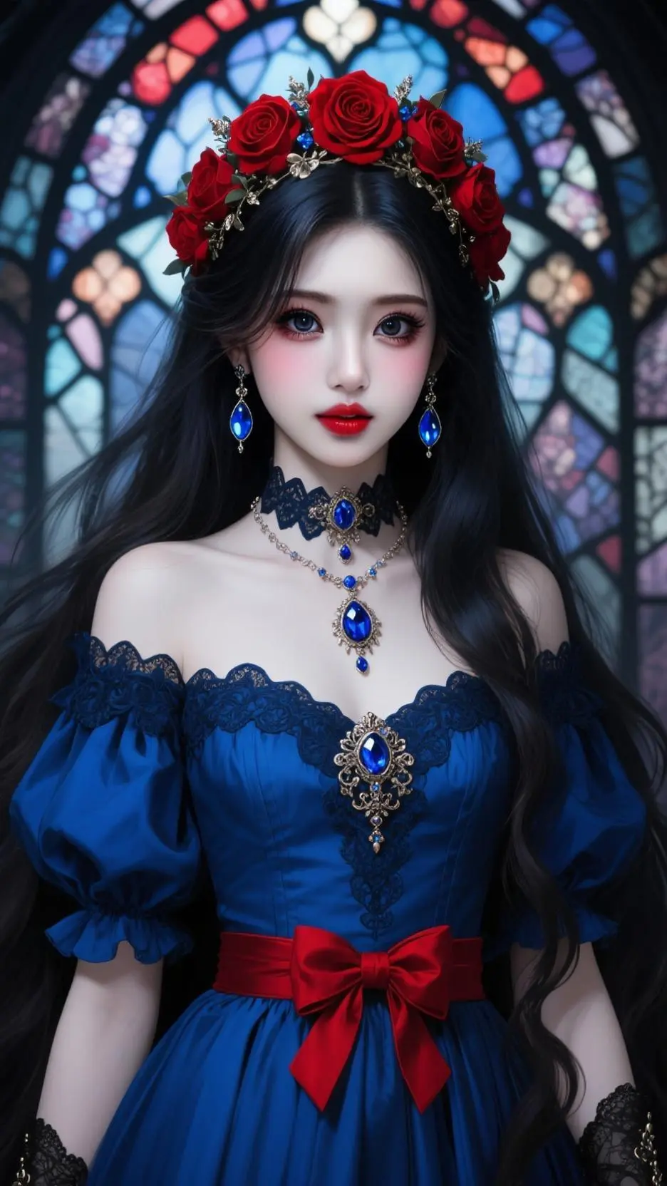 ai character: 红红火火 background