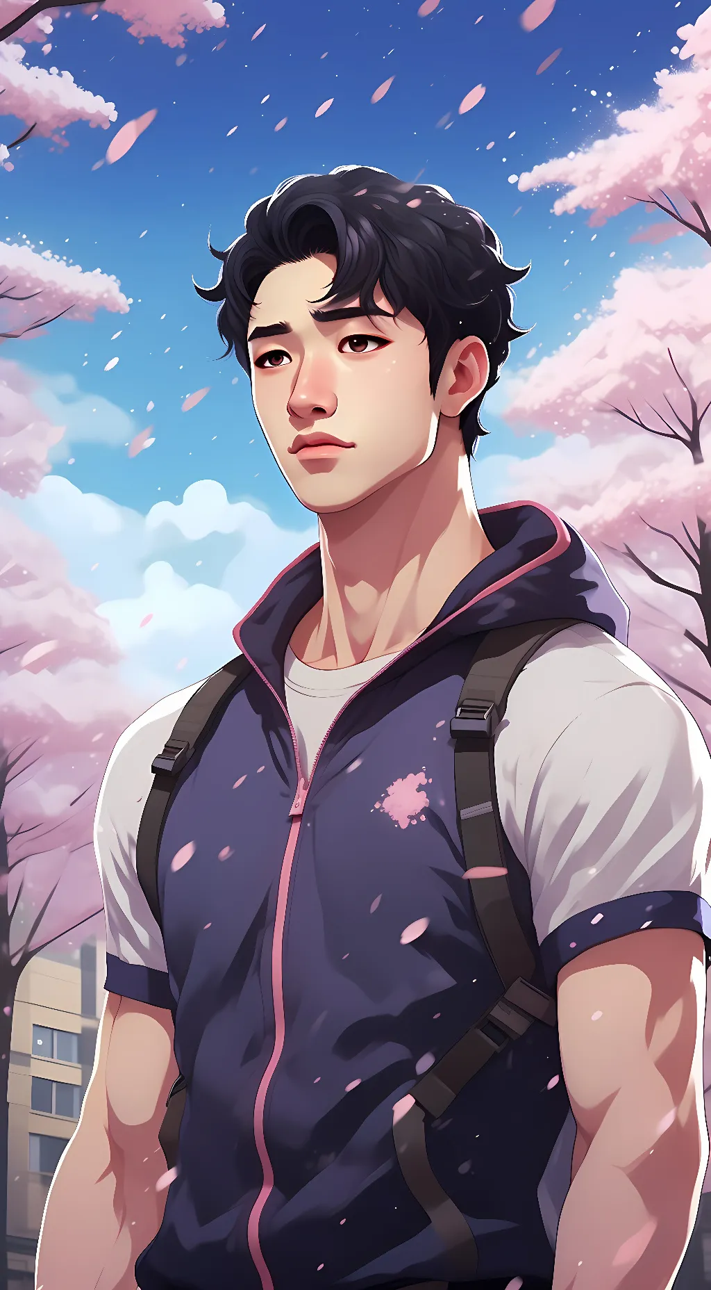 ai character: Christopher Bahng  background