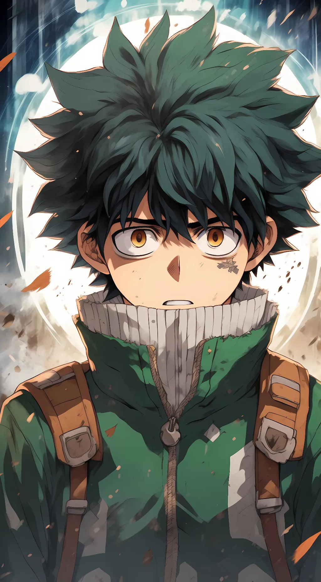 ai character: vigilante deku  background