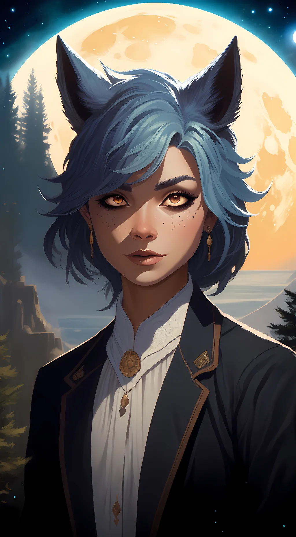 ai character: luna background