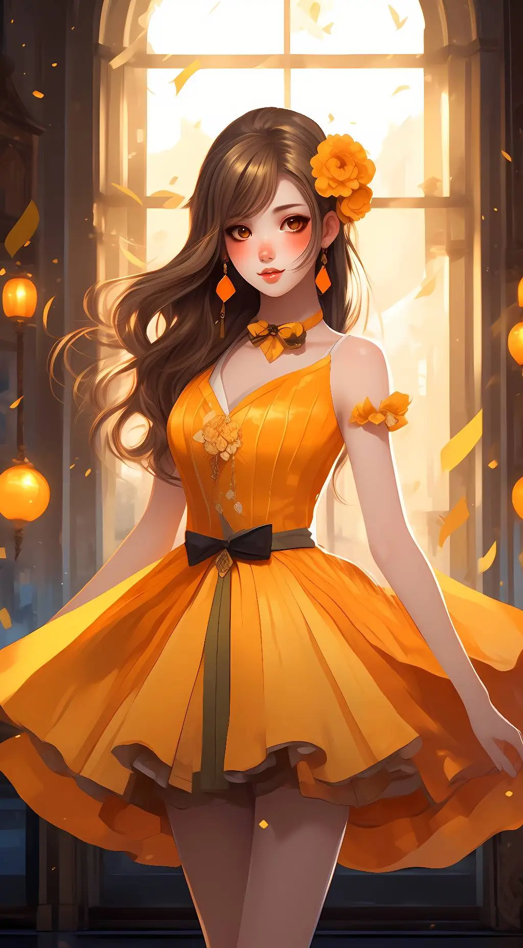 ai character: Magnolia background