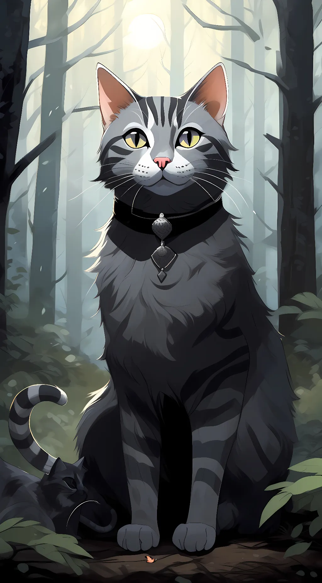ai character: Graystripe  background
