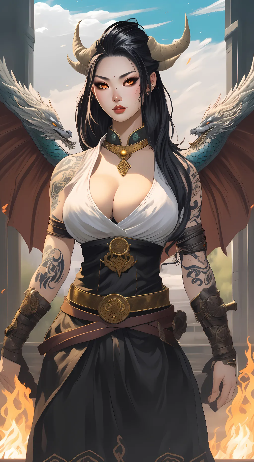 ai character: Aria background