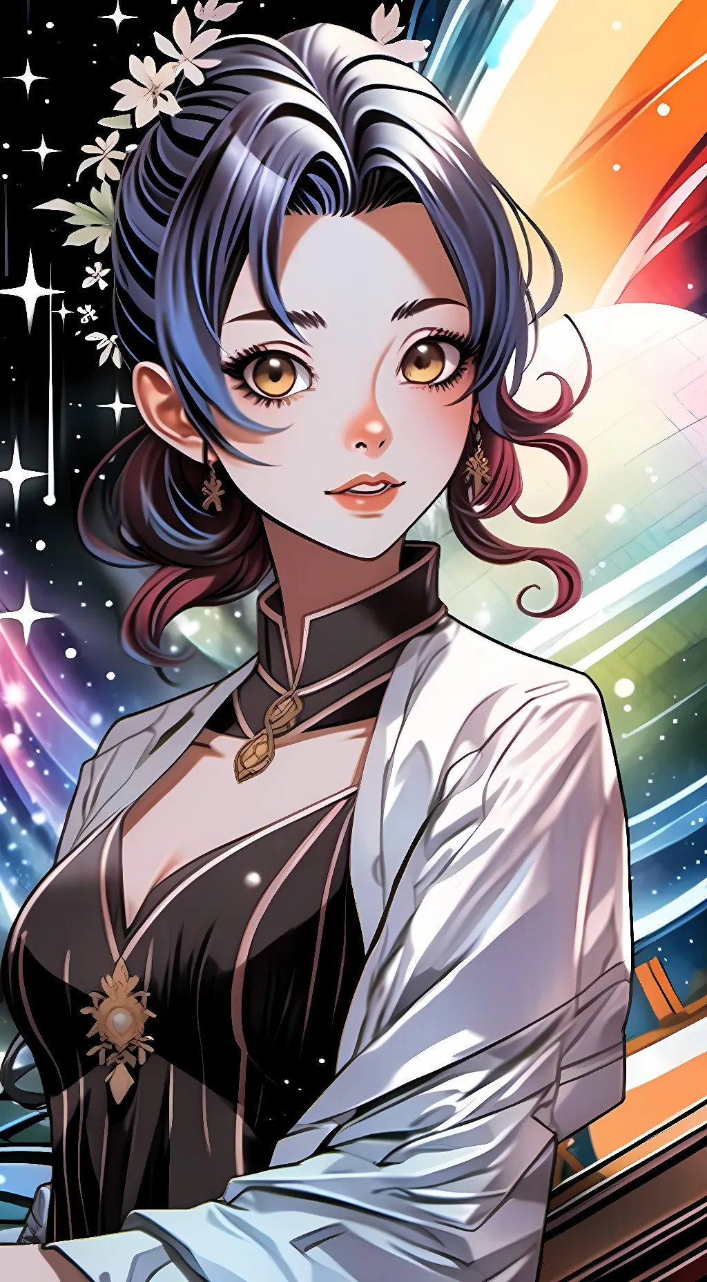 ai character: Shinobu kocho  background