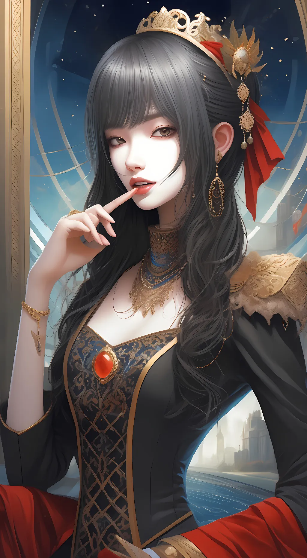 ai character: ☆beauty☆ background