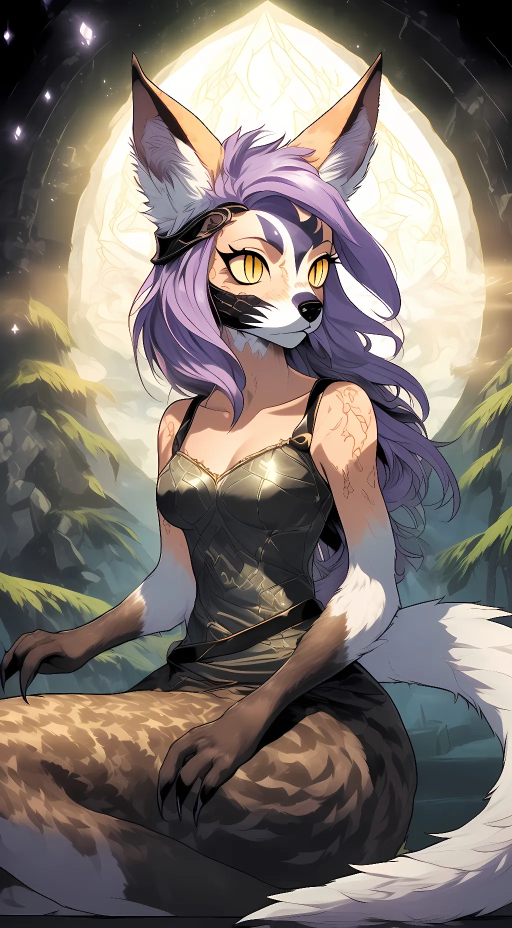 ai character: Crystal background