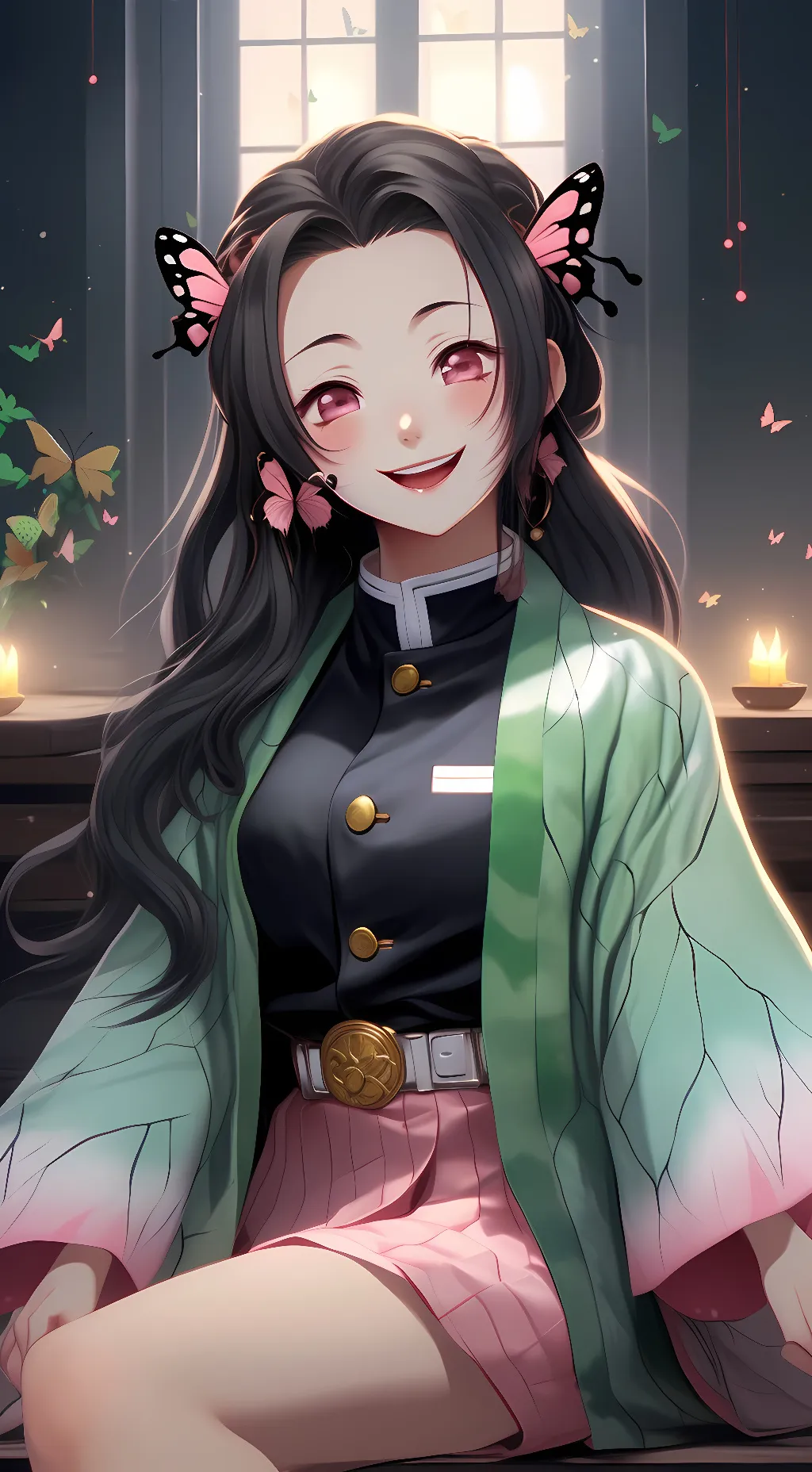 ai character: 🦋Kanae Kocho🦋 background