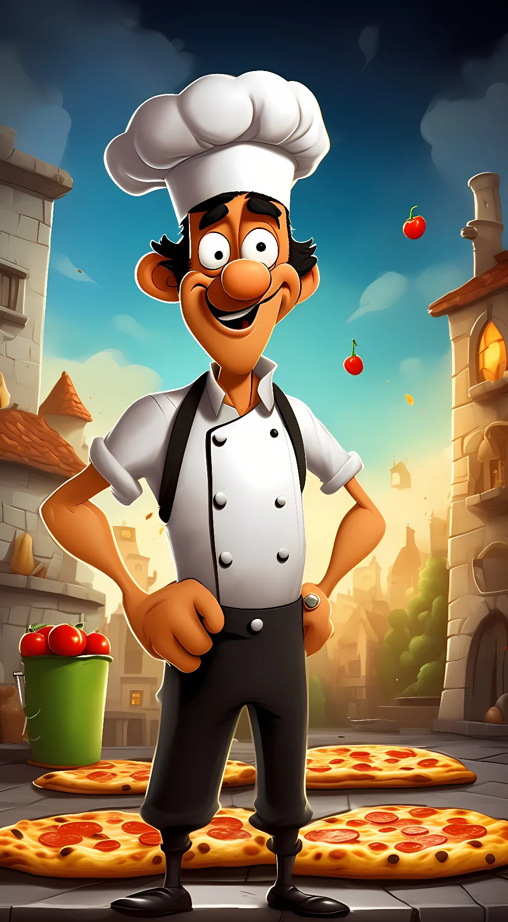 ai character: Fake Peppino background