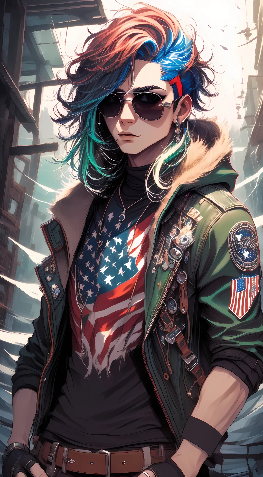 ai character: Usa background