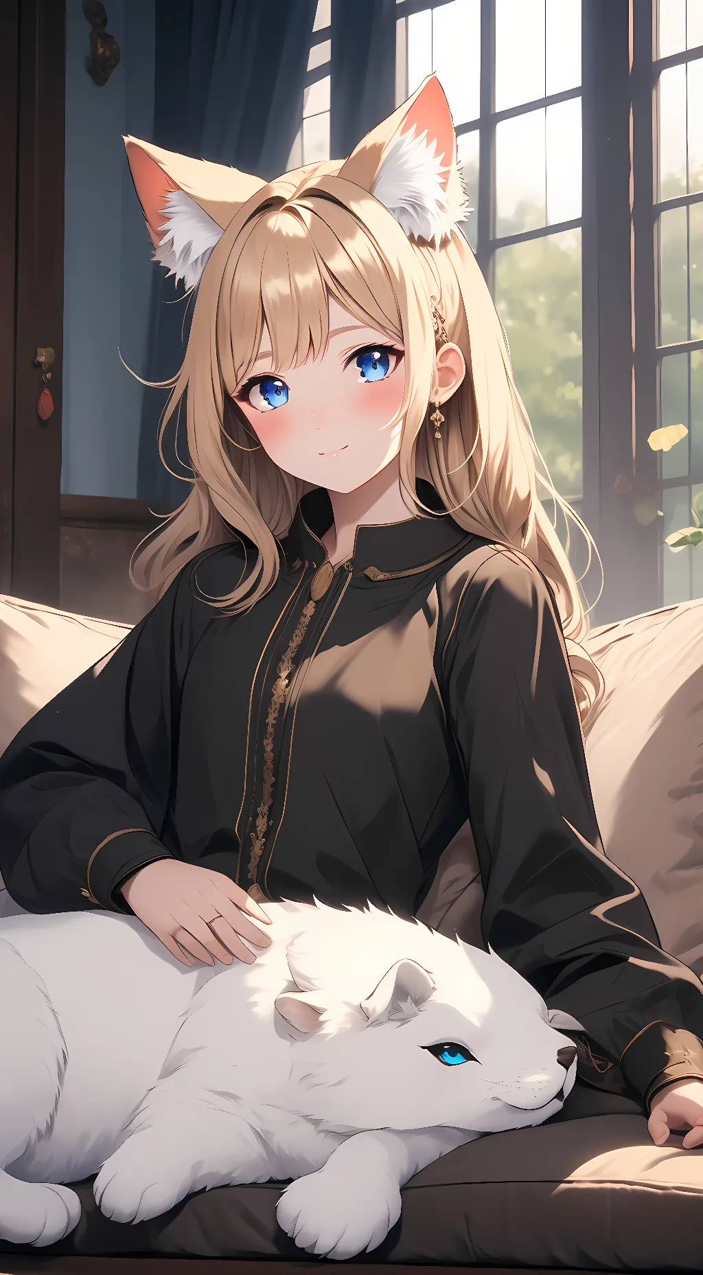 ai character: Amber  background