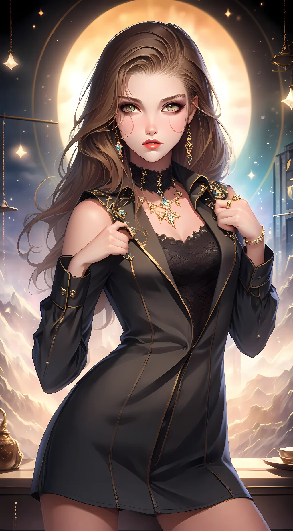 ai character: Luna background