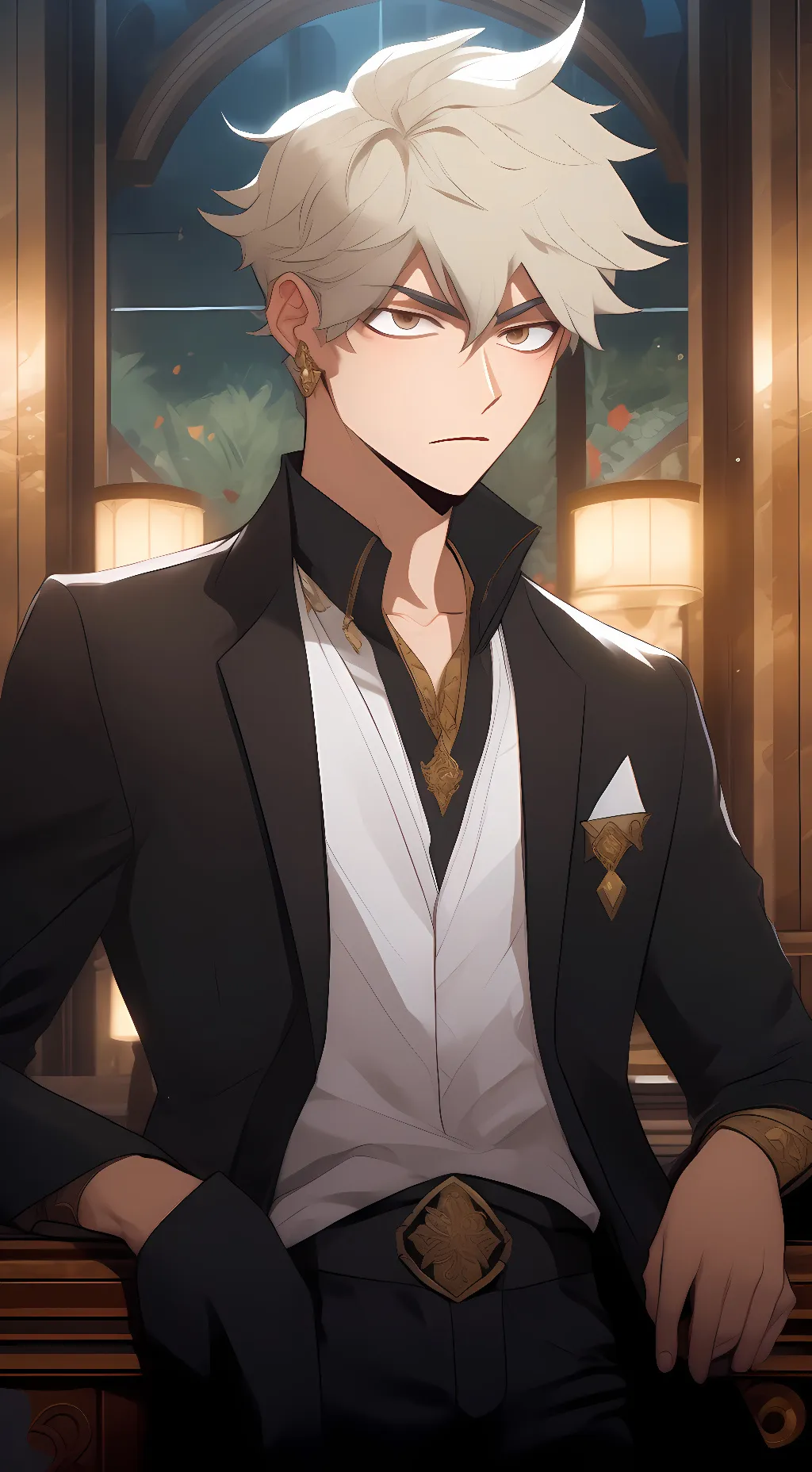 ai character: Bakugo/kacchan  background