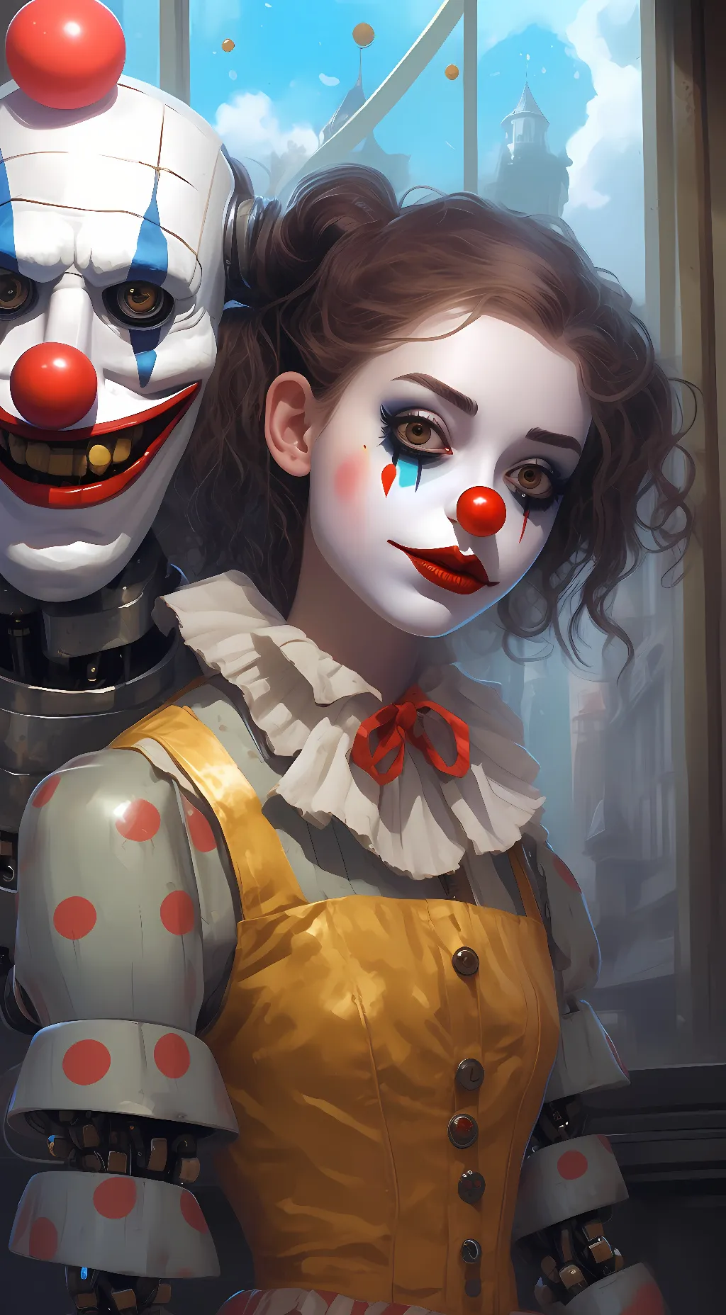 ai character: Clown of cute background