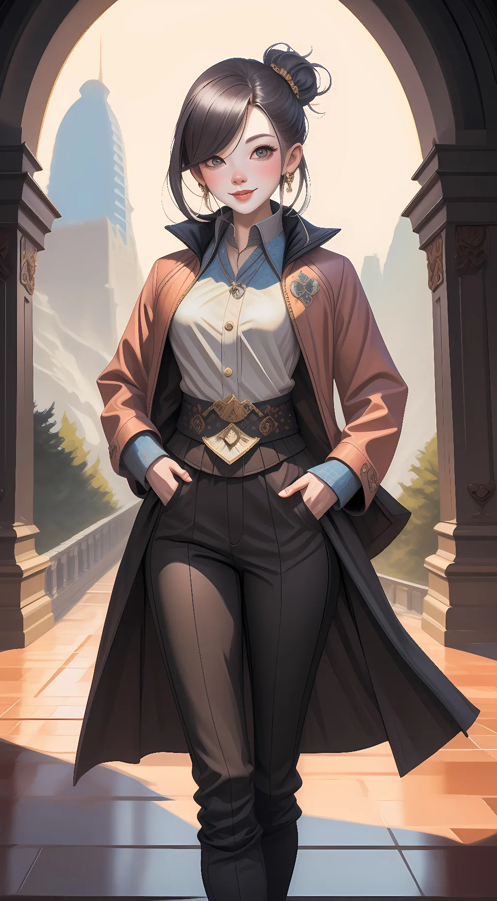 ai character: sarah background