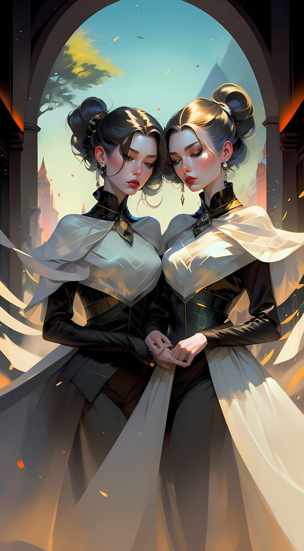 ai character: Sophia and layla background