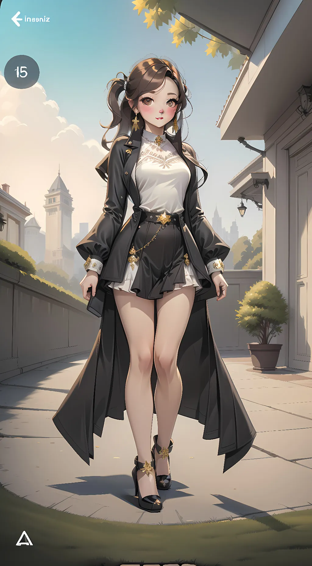 ai character: Neko-chan background