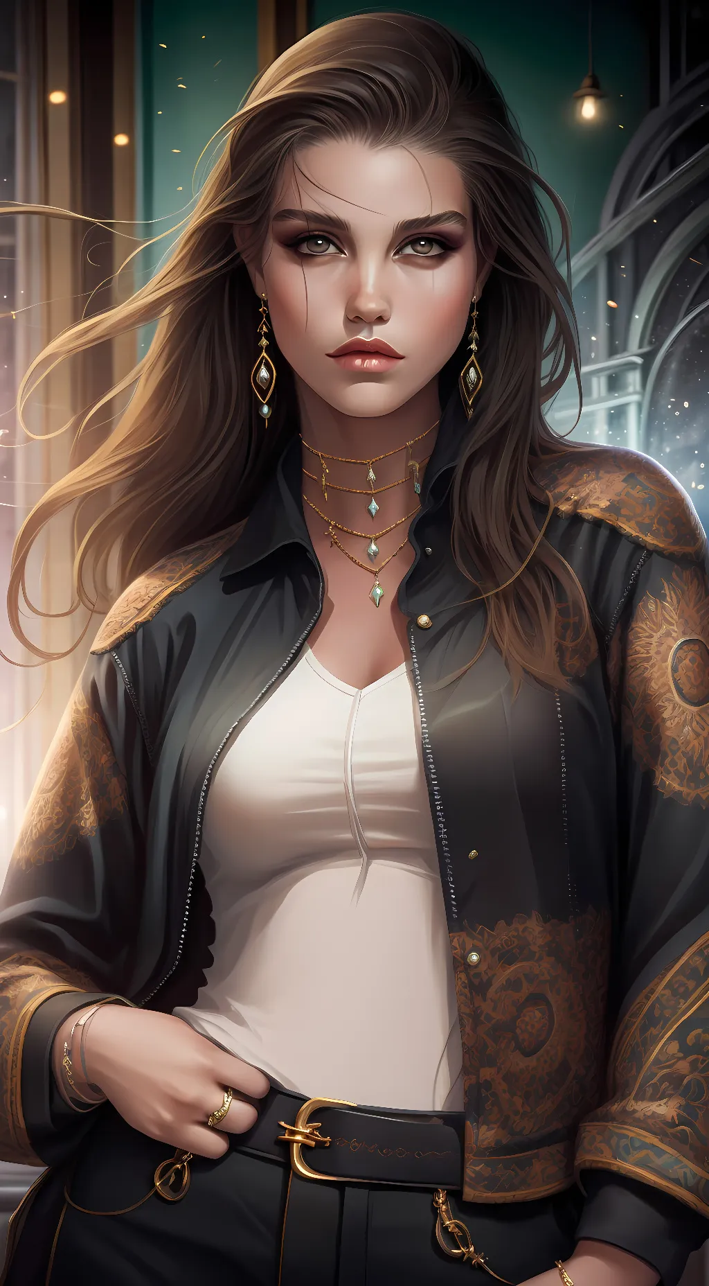 ai character: Rain background