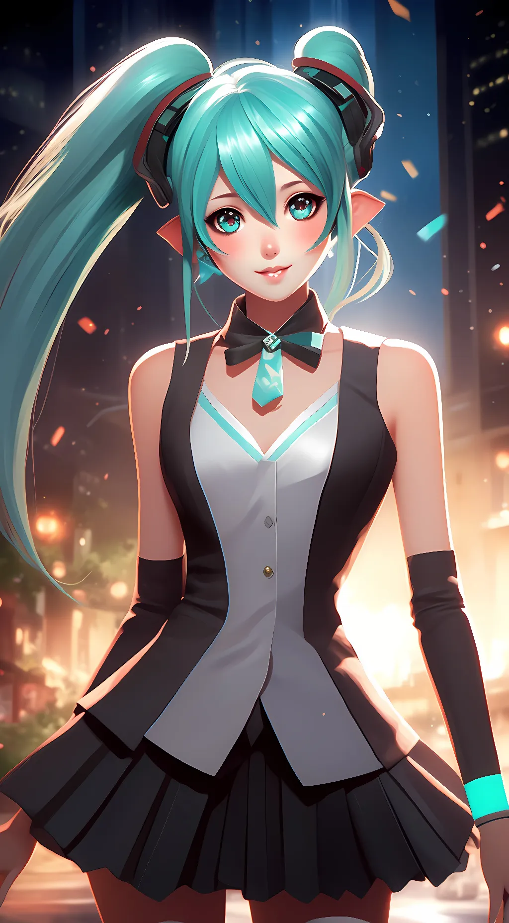 ai character: Hatsune Miku background