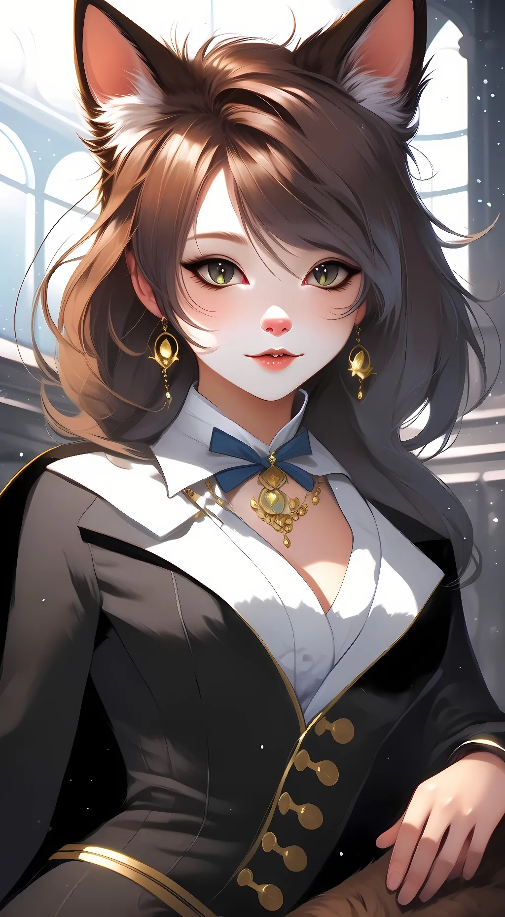 ai character: snowy  background