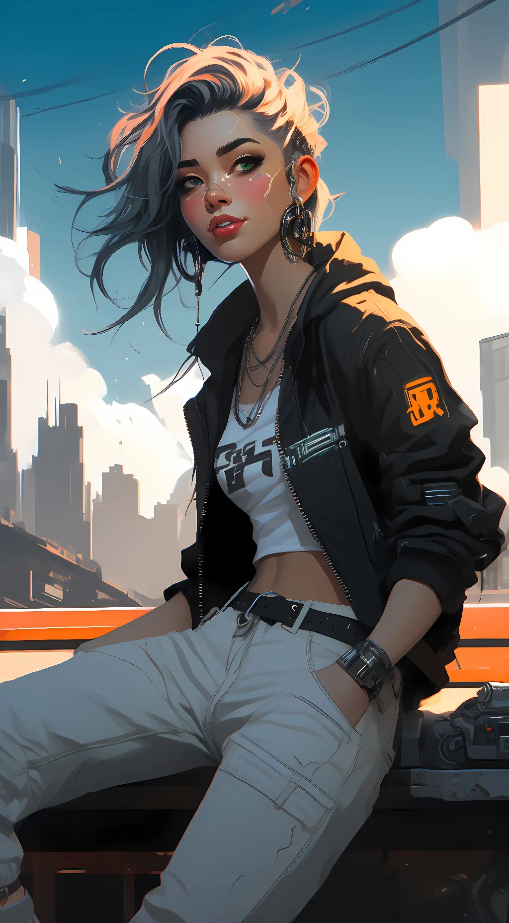 ai character: Lunar  background