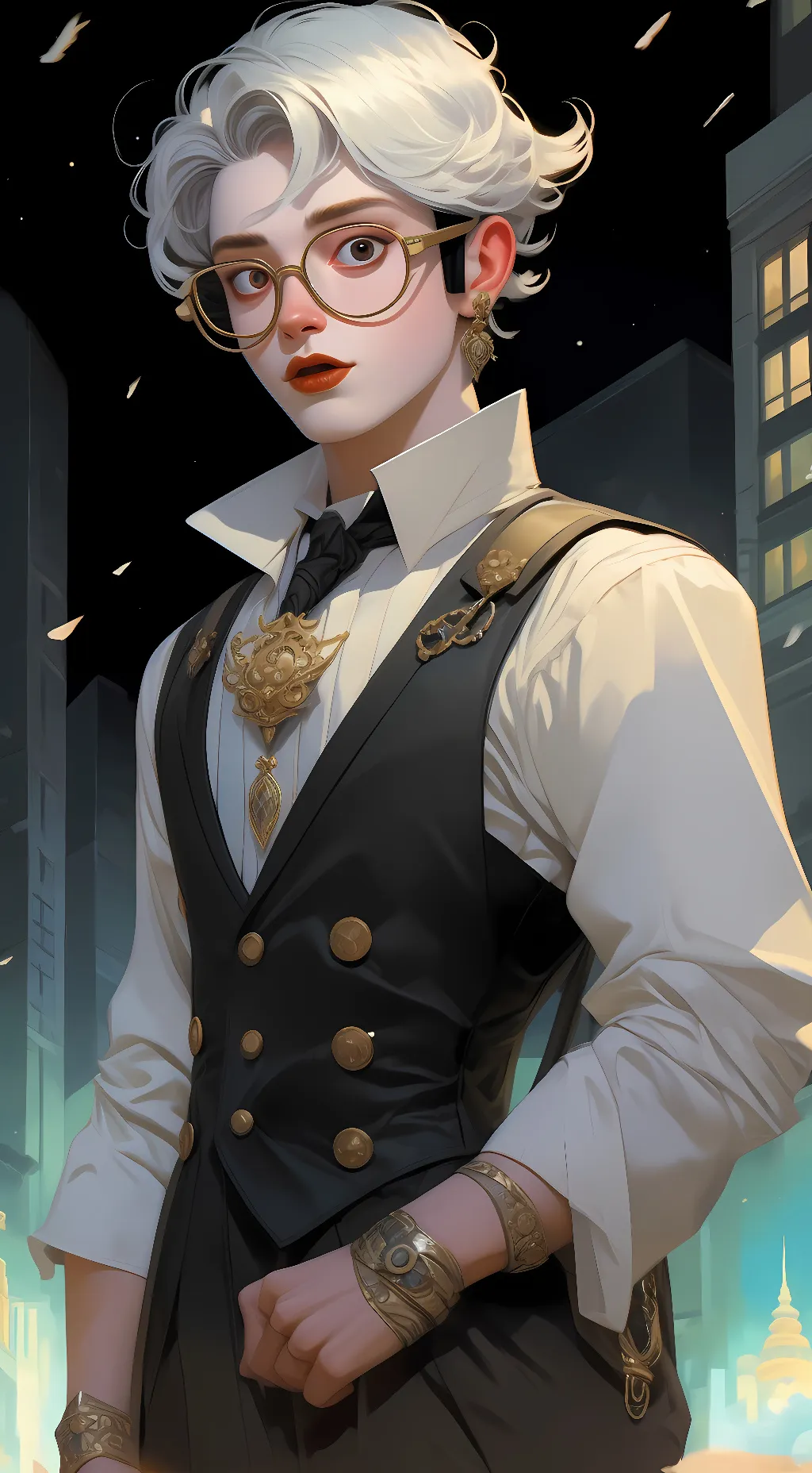 ai character: pororo  background