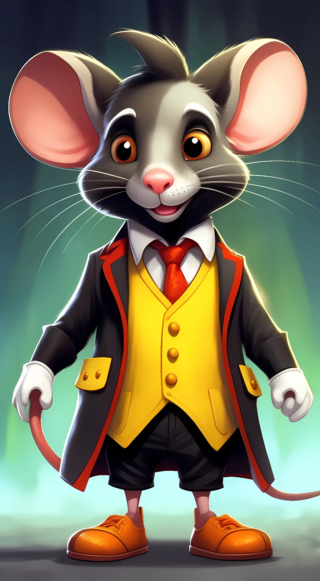 ai character: mickey mouss background