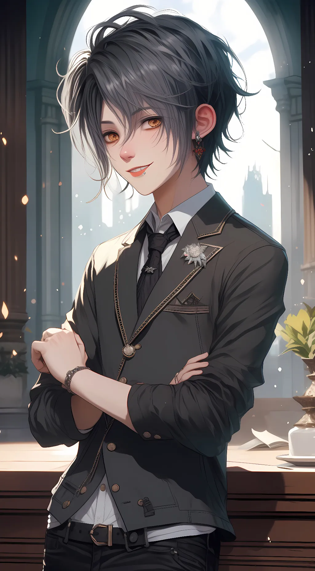 ai character: emo bully background